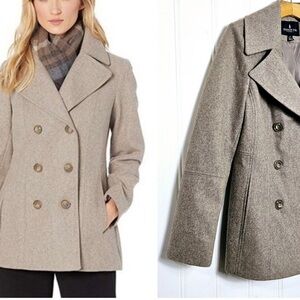 London Fog Tan Pea Coat